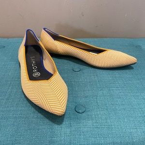 Rothy’s The Point Herringbone Flats Size 8